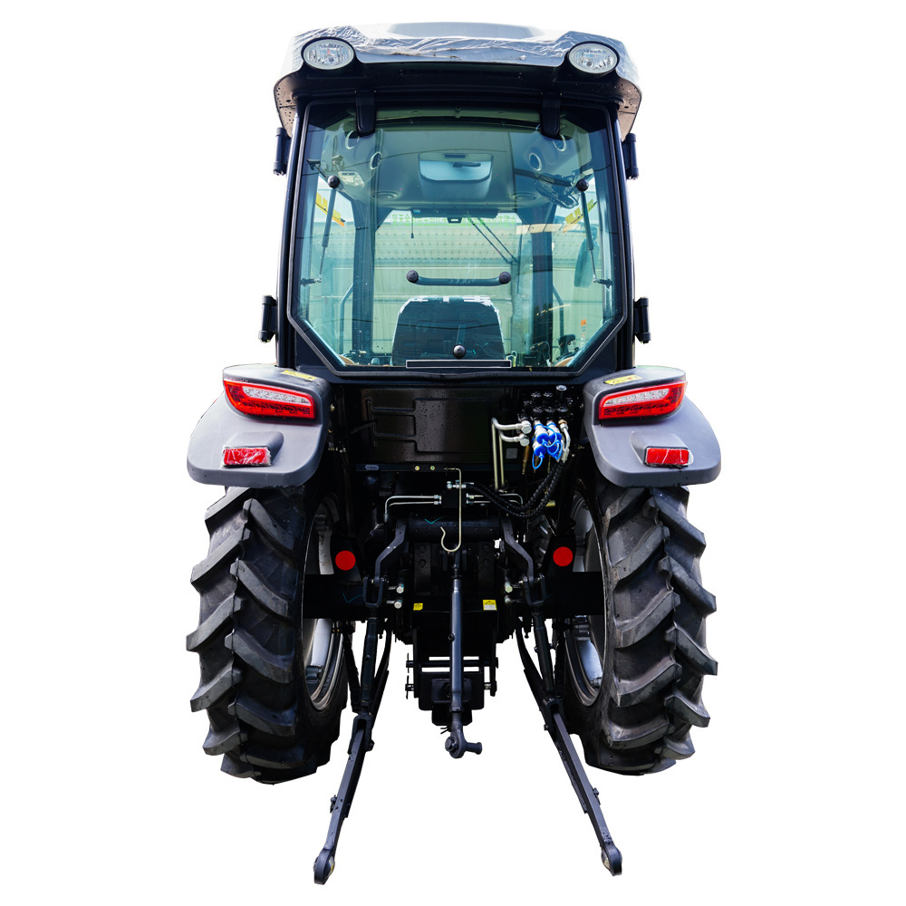 Farming Small Agricultural Machinery 90HP Tractors Price Ploughing Equipment with Front End Loader Mini 4WD