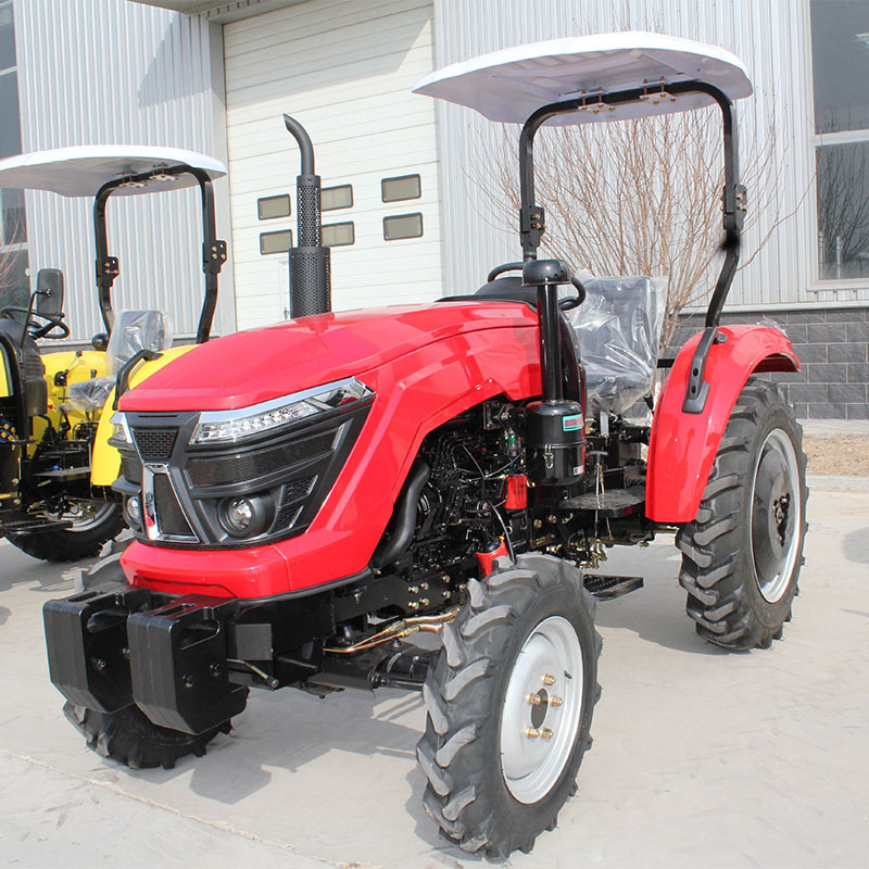 Hot Sell 50HP 4 Wheel Drive Mini Tractor With Front End Loader And Pallet Fork And Bucket