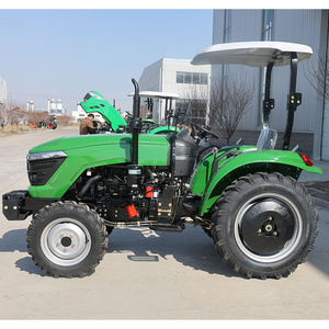 Hot Sell 50HP 4 Wheel Drive Mini Tractor With Front End Loader And Pallet Fork And Bucket