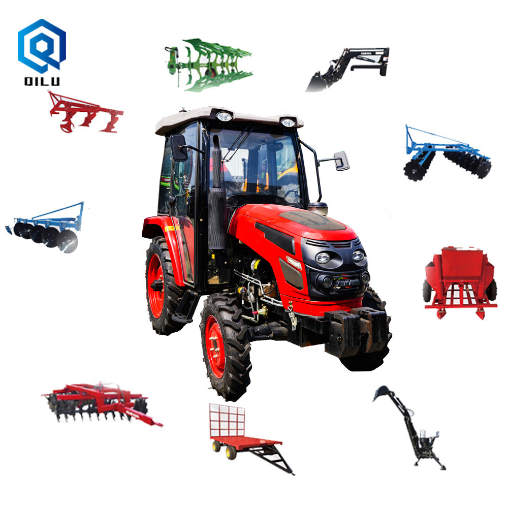 Multifunction agricolas 4wd farmer tractores compact agriculture tractor small farm agriceltural 4x4 mini farming tractors