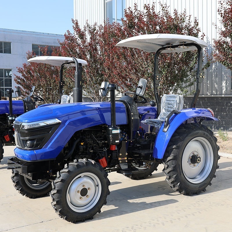 Hot Sell 50HP 4 Wheel Drive Mini Tractor With Front End Loader And Pallet Fork And Bucket