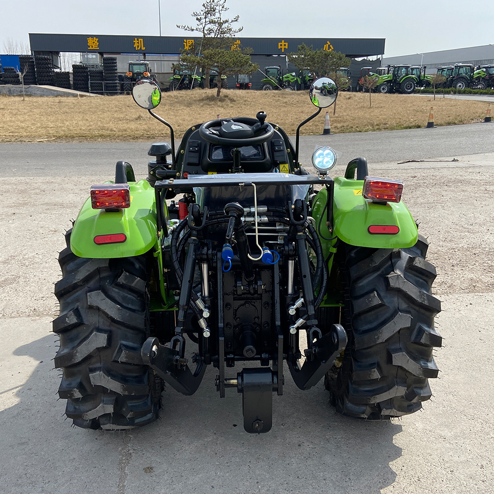 China Factory 4X4 Wheel 4WD Manufacturer 50HP 60HP 70HP 80HP 90HP Farm Tractor Garden Tractor with Optional Parts