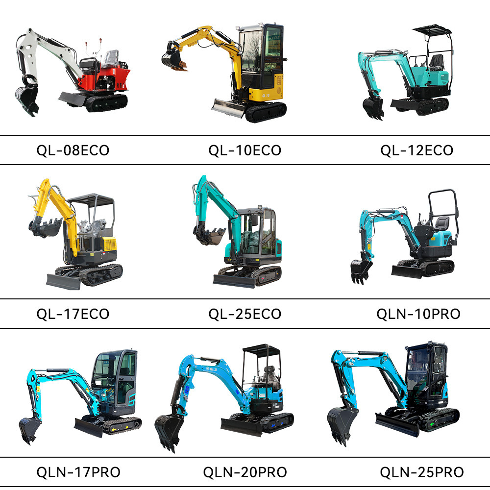 1T 1.8T 2T 2.5T 3T 3.5T Ce Garden Home Farm Household Hydraulic Crawler Micro Small Mini Escavator Digger Bagger Excavators