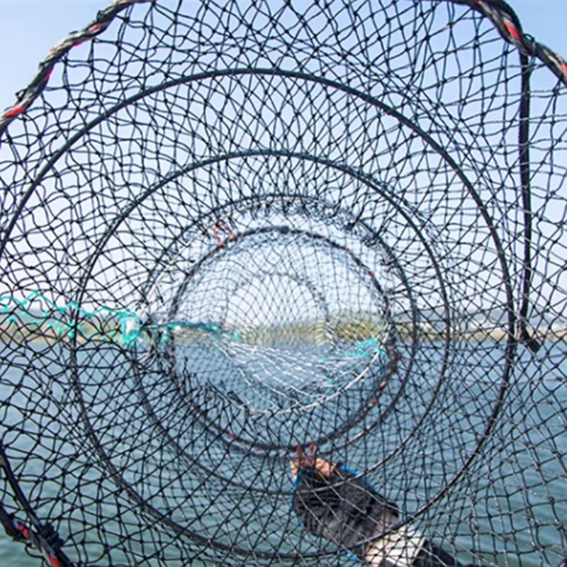 aquaculture trap 30*60cm Commercial Spring Fishing Trap Lobster Crab Fish Cage Trap