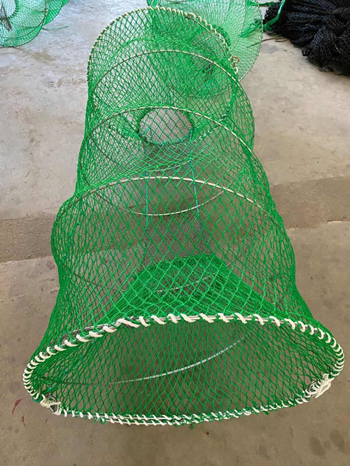 Customized Portable Collapsible Fishing Bait Trap net  Minnow Spring cage Trap Lobster Crayfish Shrimp Crab Trap