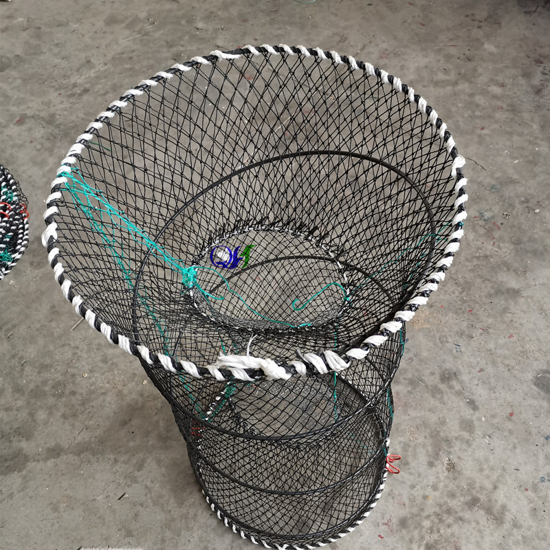 Customized Portable Collapsible Fishing Bait Trap net  Minnow Spring cage Trap Lobster Crayfish Shrimp Crab Trap