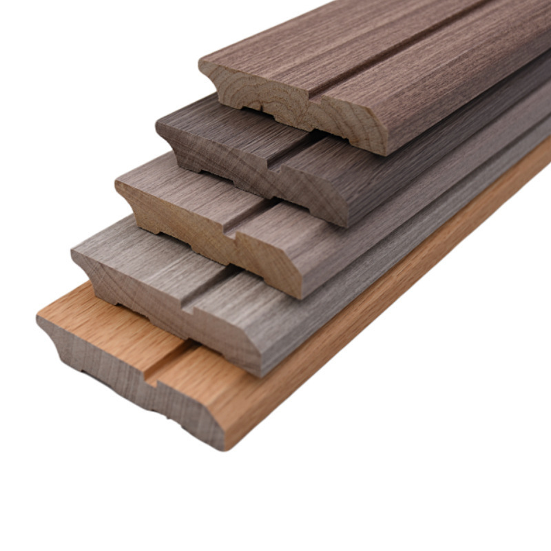 Solid Wood Baseboards waterproof kicking line skirting board