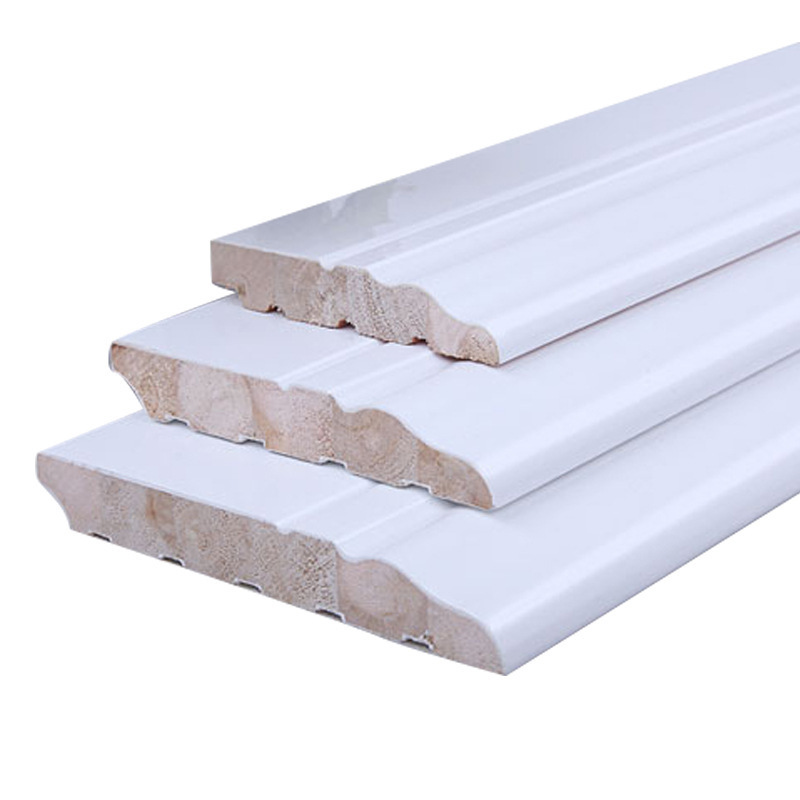 Solid Wood Baseboards waterproof kicking line skirting board