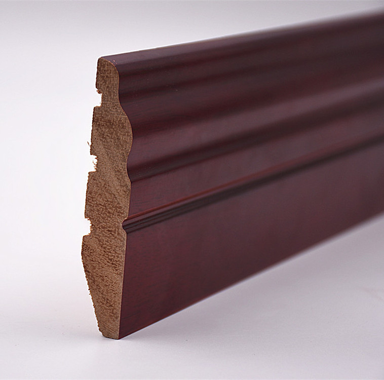 Solid Wood Baseboards waterproof kicking line skirting board