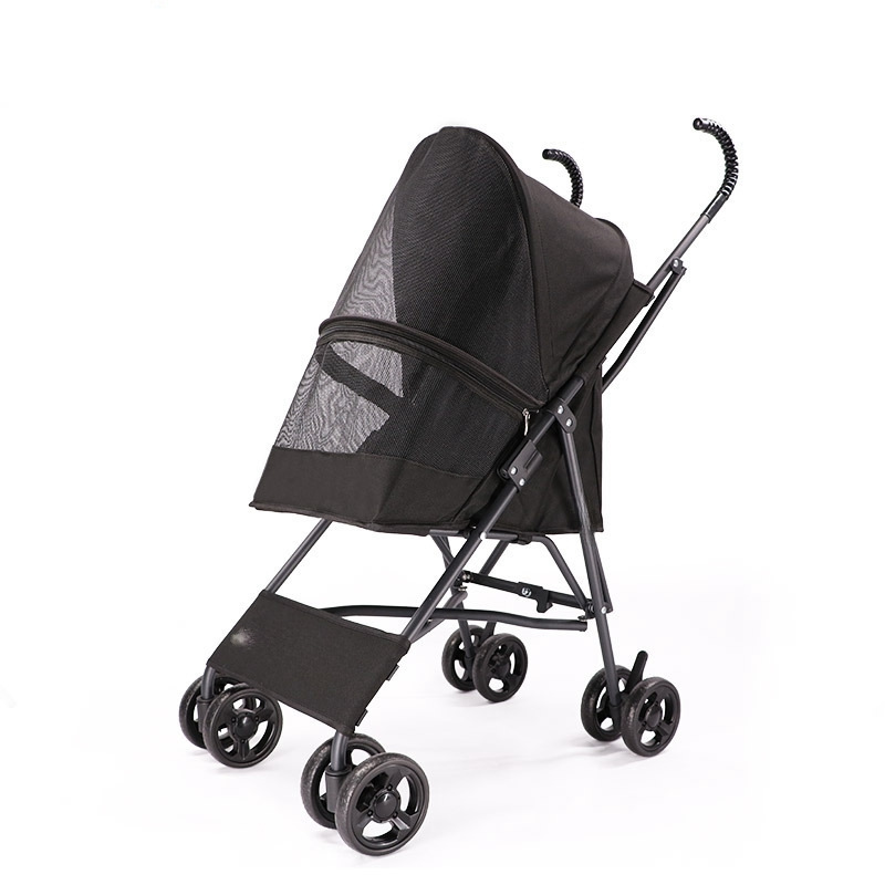 Small Medium Dogs and Cats Free Installation Pet Transport Trolley Puppy Pushchair Foldable Stroller