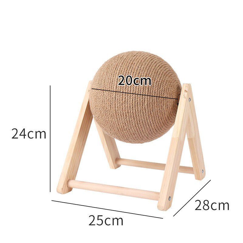 Manufacturer Corrugate Cat Scratch Boards Paper Board Wood Sisal Cat Grasping Ball Toy Scratching Board for Cats with Ball