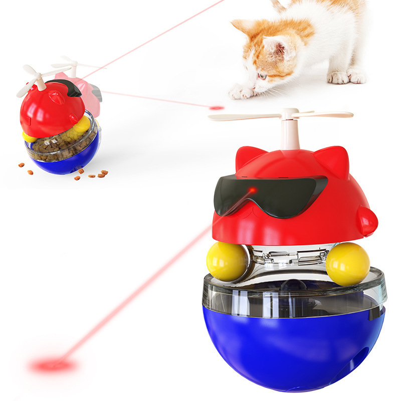 Lovely Cute Fancy Interactive Cat Ball with Food Dispensing Hole Pet Toys for Cat Playing