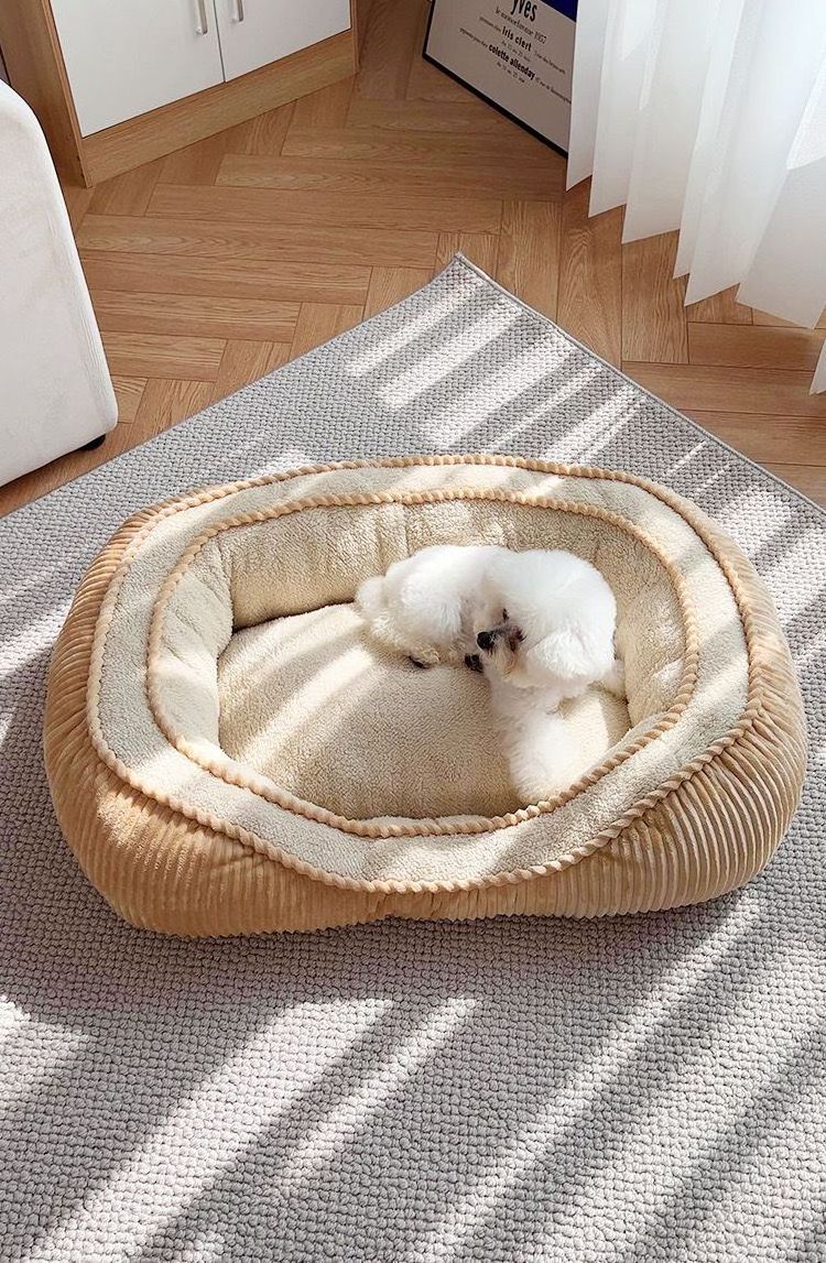 Small Medium Large Dogs Durable Washable Pet Bed Orthopedic Sofa Luxury Soft Sleep Warming Puppy Bed Anti Slip Bottom Dog Beds