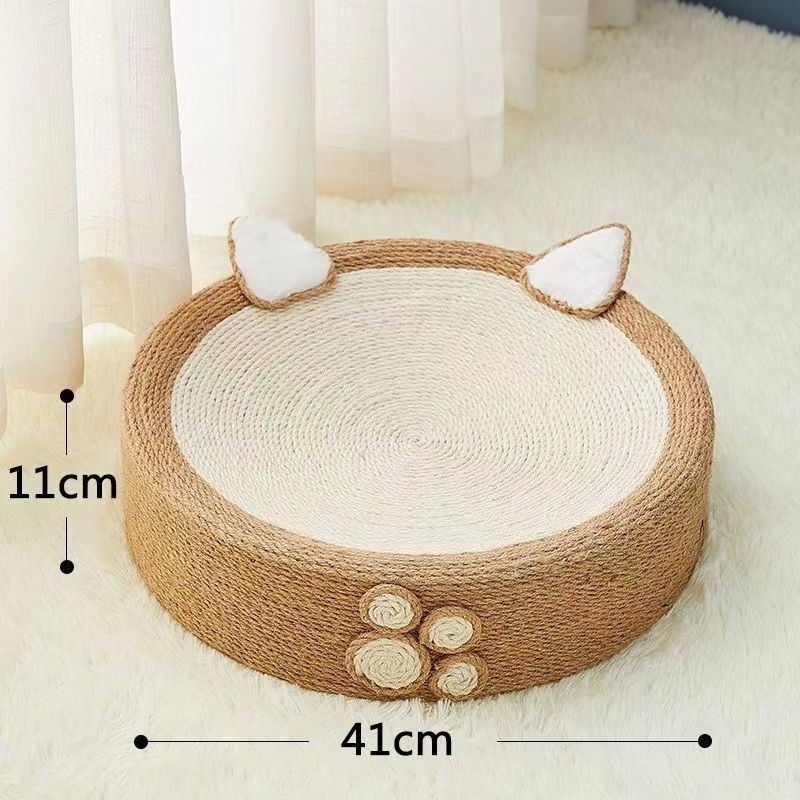 Cat Scratcher Cat Bed for Indoor Cats Natural Hand-Woven sisal Scratching Board Durable Protecting Furniture