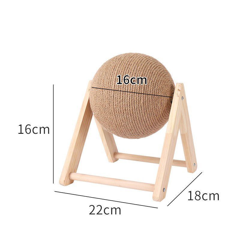 Manufacturer Corrugate Cat Scratch Boards Paper Board Wood Sisal Cat Grasping Ball Toy Scratching Board for Cats with Ball