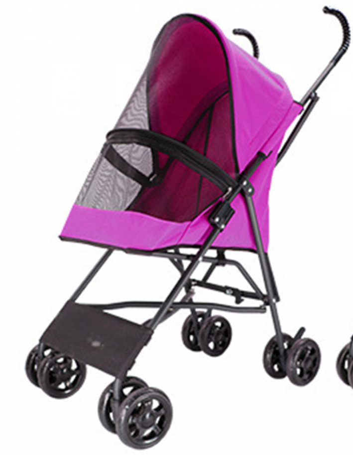 Small Medium Dogs and Cats Free Installation Pet Transport Trolley Puppy Pushchair Foldable Stroller