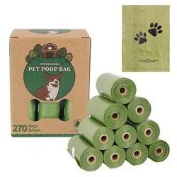 Customized Logo Portable Capsule Shaped Scented Biodegradable Dog Pet Poop Waste Bags