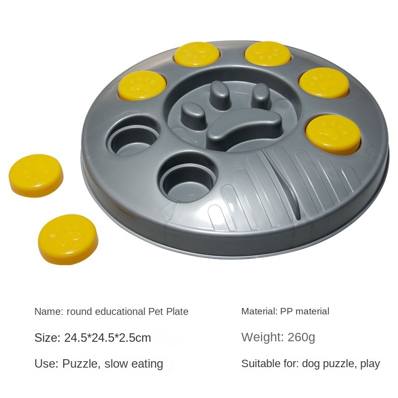 Puzzle Dog Slow Feeder Toys Interactive Increase Puppy IQ Food Dispenser Slowly Eating NonSlip Bowl Pet Cat Dogs Training Game