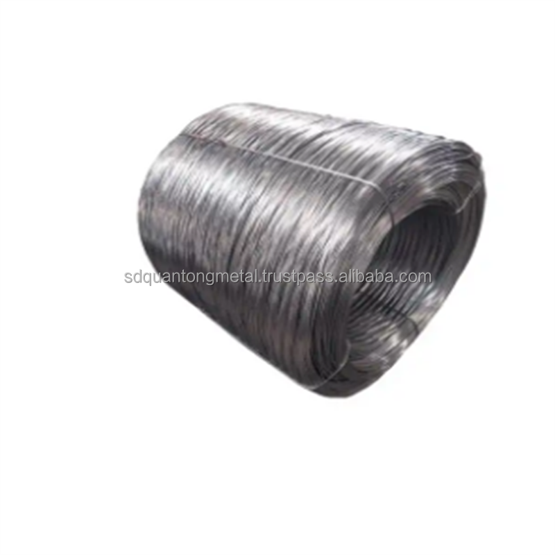 Low carbon Q195 Q235 stainless galvanized steel wire rod rope for construction