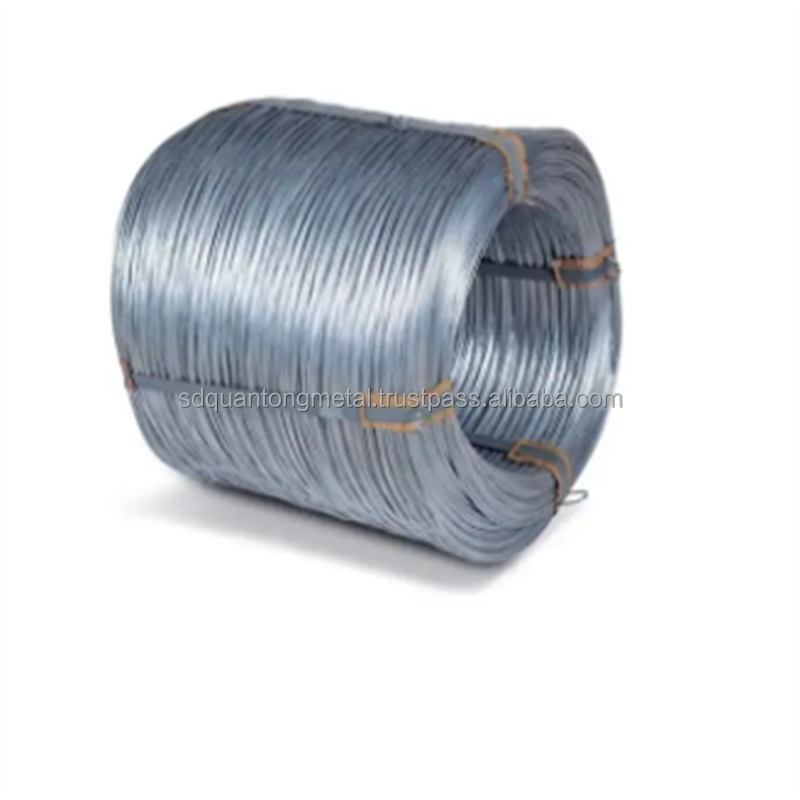 Low carbon Q195 Q235 stainless galvanized steel wire rod rope for construction