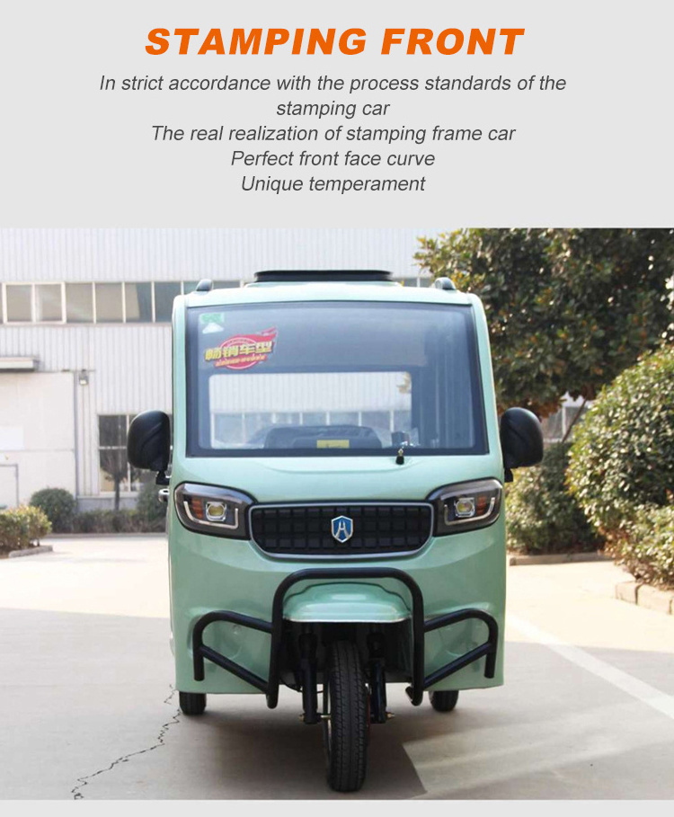 Haibao Liebao Long Range 3 wheels electric food trike 3 wheel enclosed electric tricycle