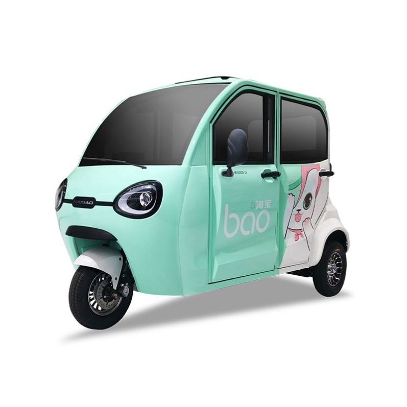 New Arrive Haibao Fenghuang Front Loading Three Wheel Electric Auto Rickshaw 2 Passengers Velotaxi Pedicab Tricycle