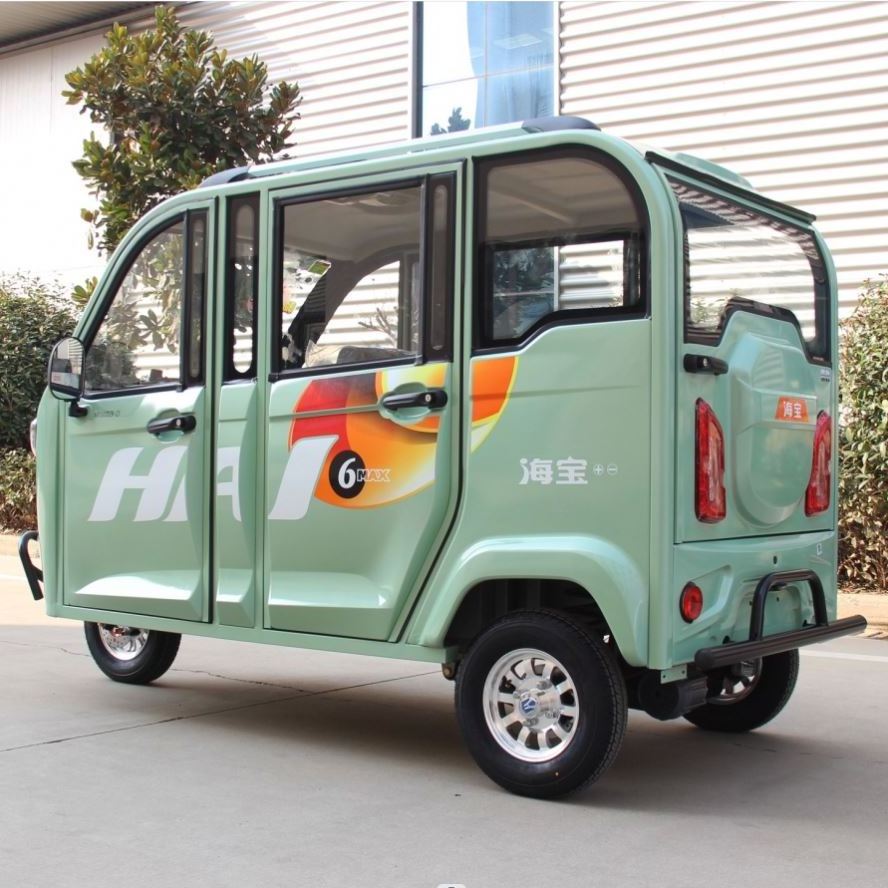 New Electric Tricycle Haibao Liebao Fully Enclosed Cabin Passenger Three Wheel electric tricycle