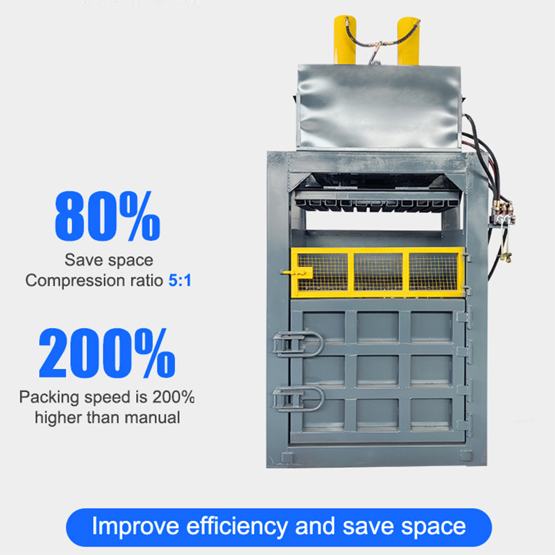 Industrial Baler Paper Press Machine Recycling Vertical Manual Waste Hydraulic Compactor Baler