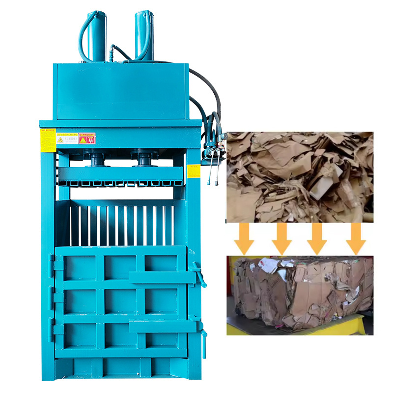 Vertical Hydraulic Cardboard Baling Press Machine Waste Paper Baler Machine Clothes Bale Scrap Paper Baler Machine