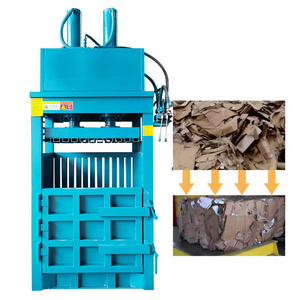 Vertical Hydraulic Cardboard Baling Press Machine Waste Paper Baler Machine Clothes Bale Scrap Paper Baler Machine