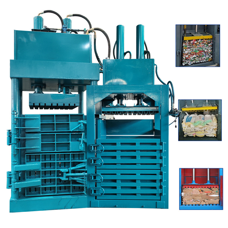 Industrial Baler Paper Press Machine Recycling Vertical Manual Waste Hydraulic Compactor Baler