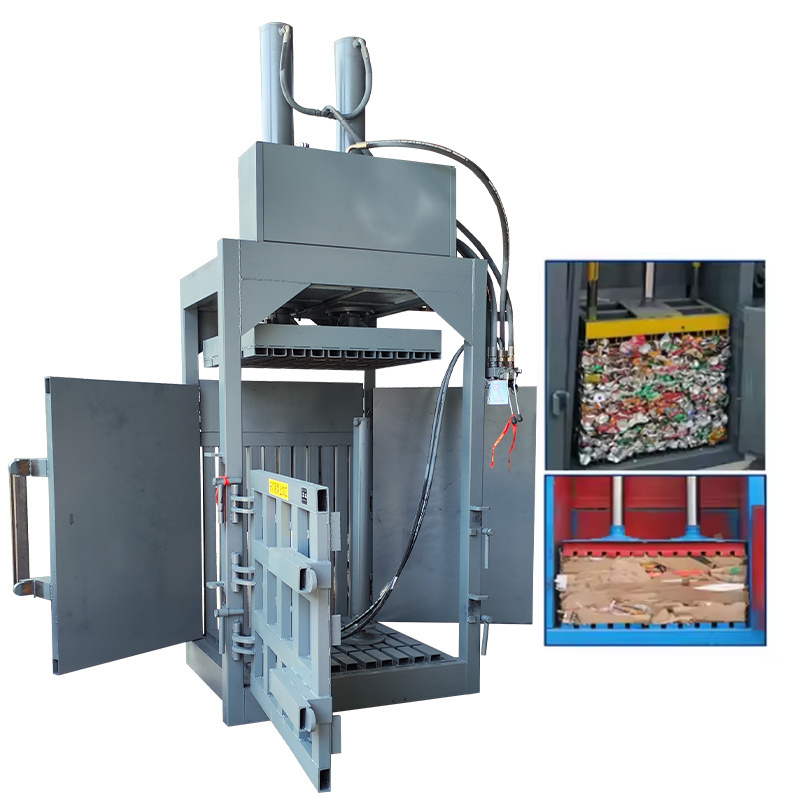 Industrial Baler Paper Press Machine Recycling Vertical Manual Waste Hydraulic Compactor Baler