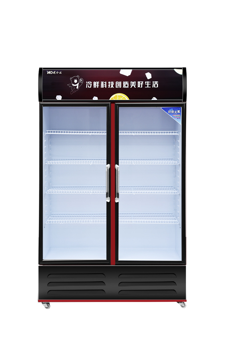 Pepsi Single-Door Refrigerator with Glass Door Cooling Display freezer for Restaurant Application