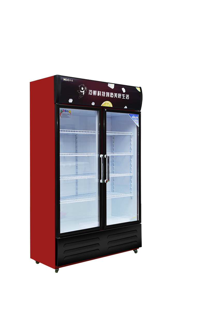 Pepsi Single-Door Refrigerator with Glass Door Cooling Display freezer for Restaurant Application