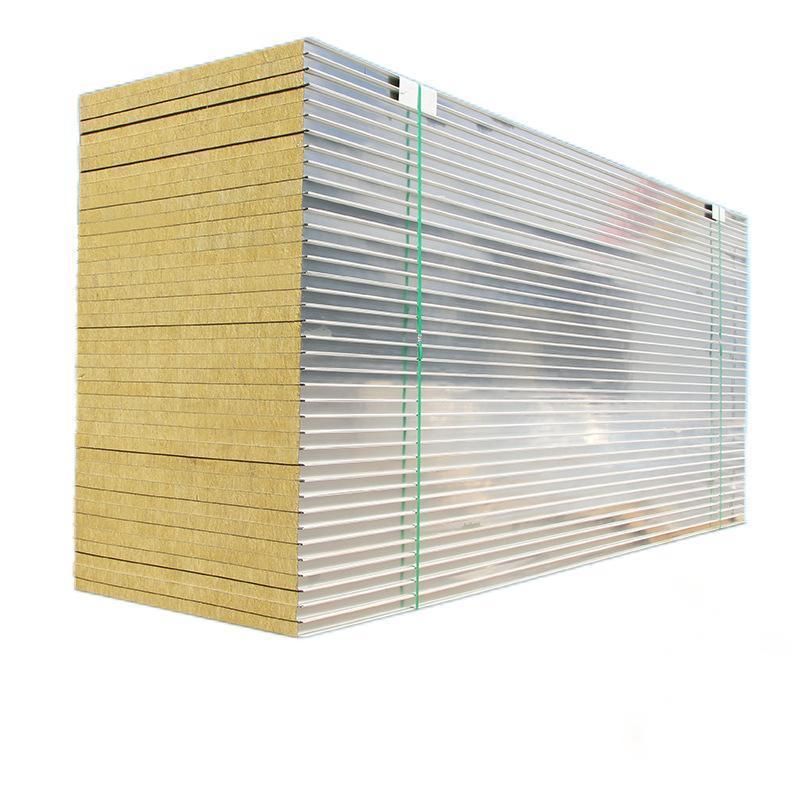 High density rock wool sandwich panel wall materials insulated panels exterior wall panels