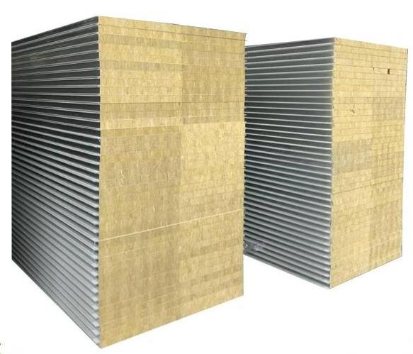 High density rock wool sandwich panel wall materials insulated panels exterior wall panels