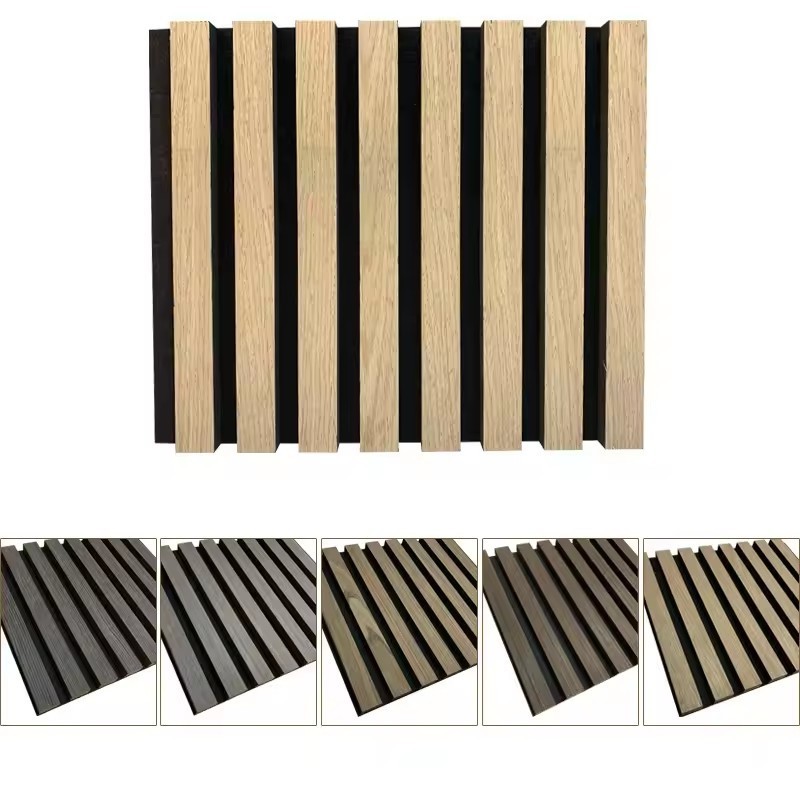 Best Price Wall Soundproofing Slat Wooden Fiber Waterproof Acoustic Panels for Indoor Decoration Material