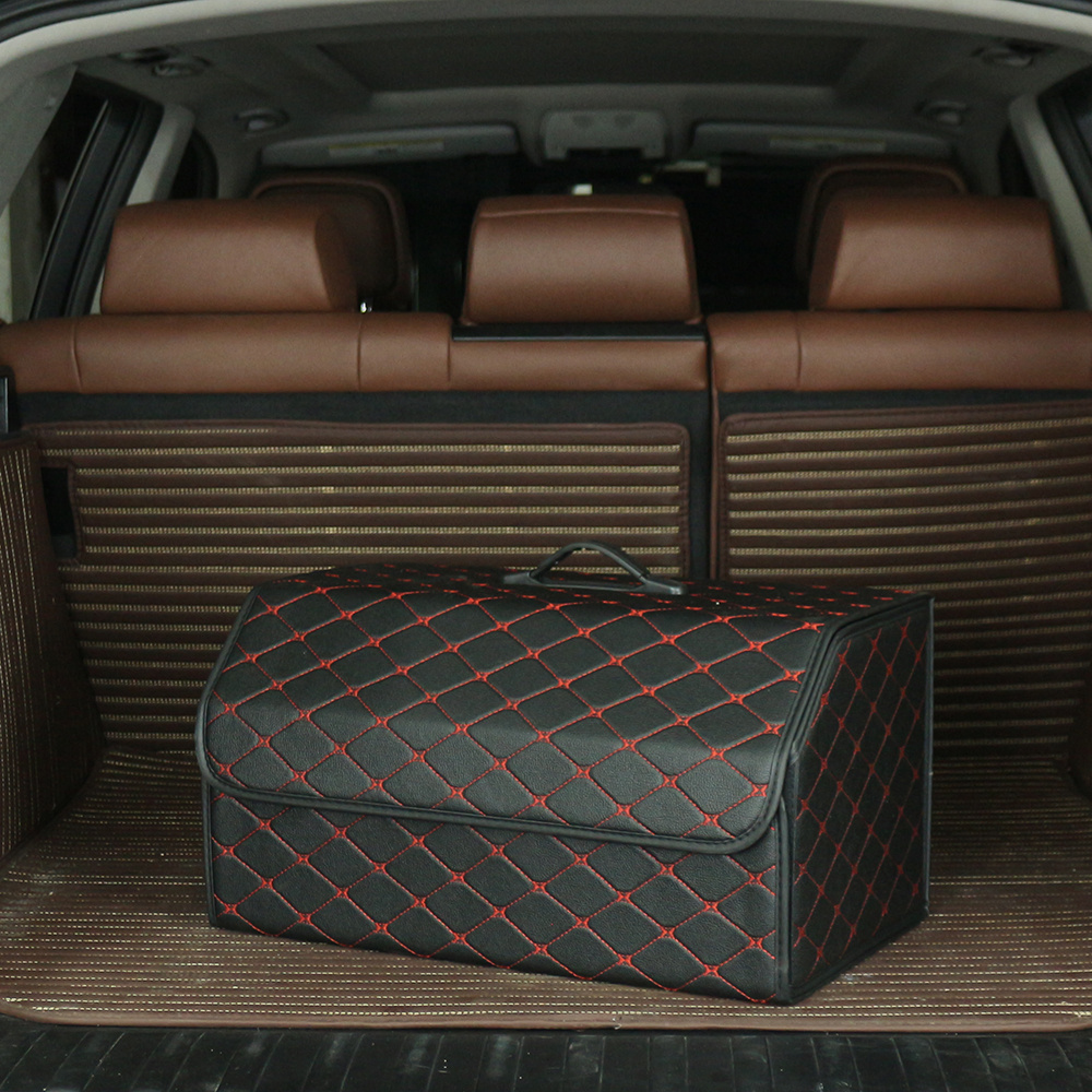 Luxury Durable auto car trunk organizer collapsible handmade organizer storage trunk boxes nylon car trunk boot luggage storage