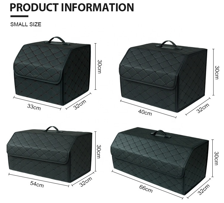 Luxury Durable auto car trunk organizer collapsible handmade organizer storage trunk boxes nylon car trunk boot luggage storage