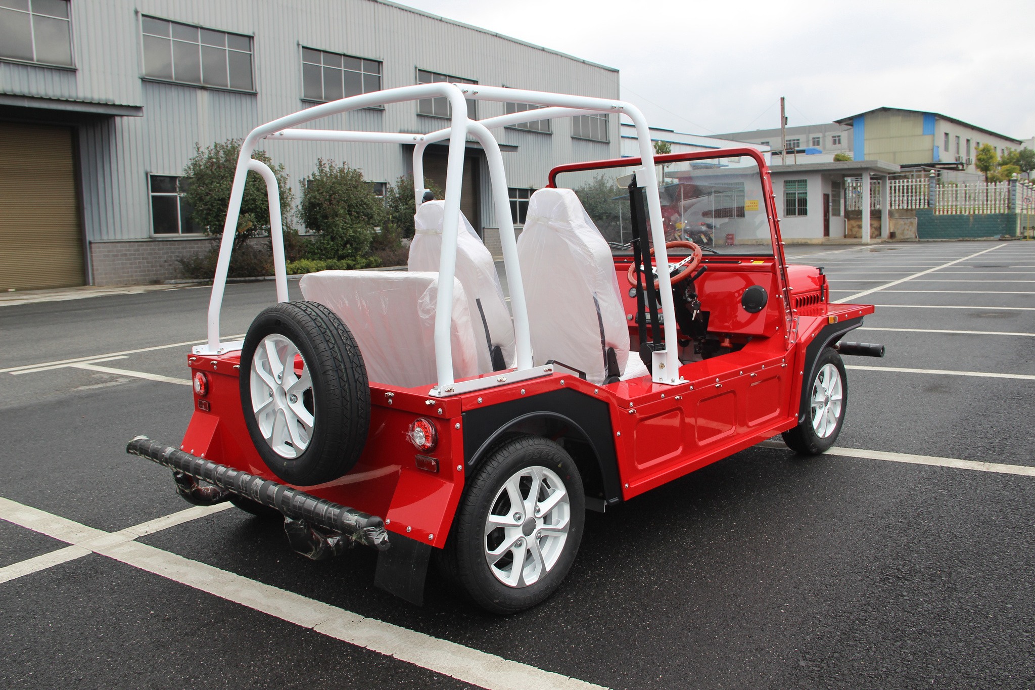 Rainbow CE Certificate Customized Color Moke Car Cheap Electric Vehicle Jeep Style Electric Mini Moke Car For Adults