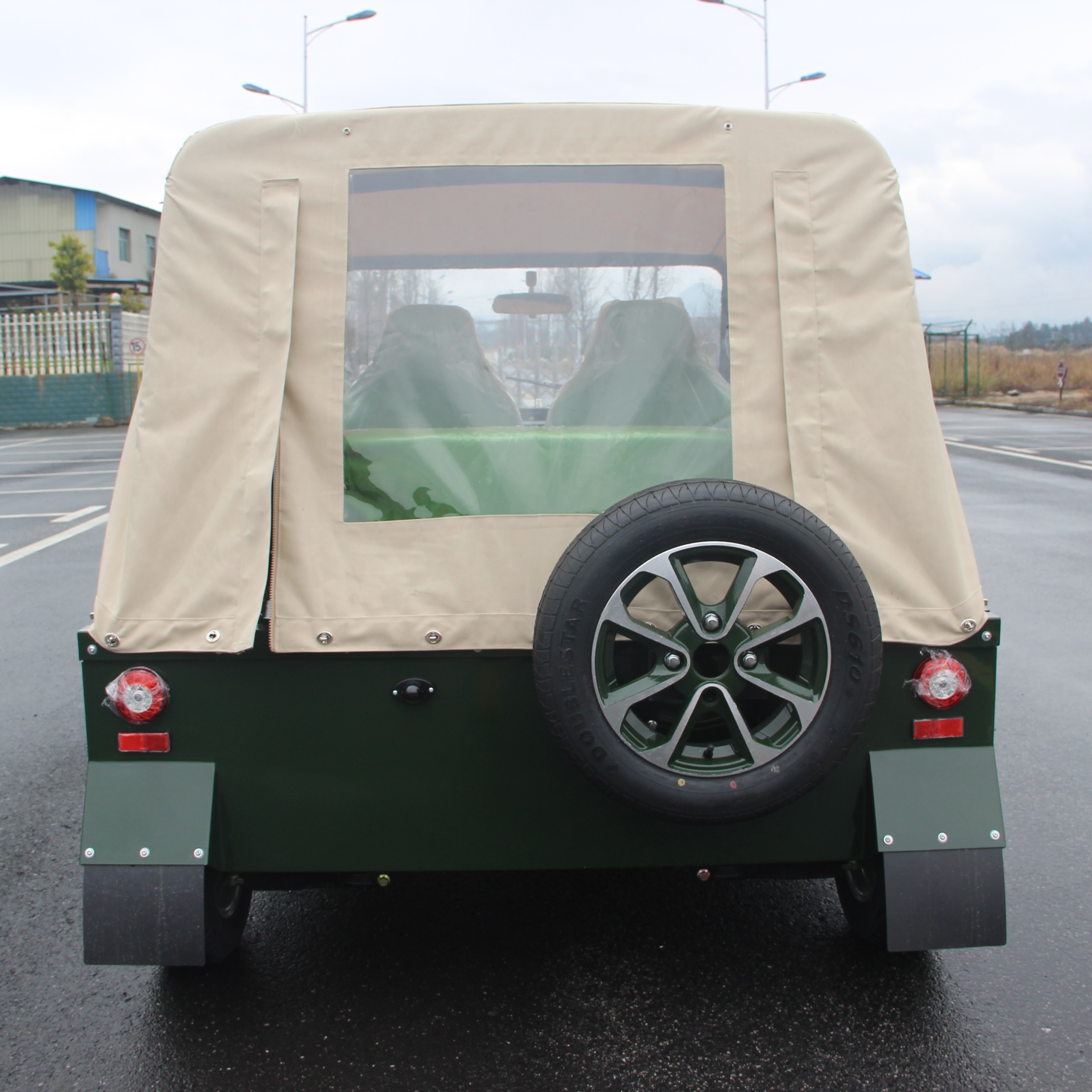 Support Customized 96V Military Style Electric Mini Moke Parts Aluminium 4x4 Mini Moke Car