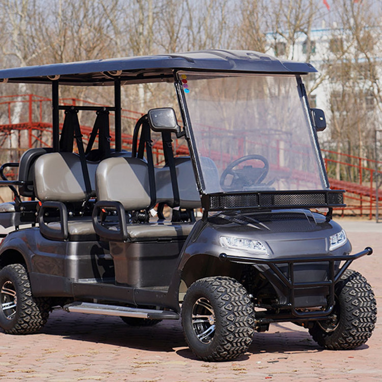 2024 China Hot Selling 4 Wheel Drive Golf Buggy 6 Seater Club Car Golf Cart Electric Carts with Cargo box