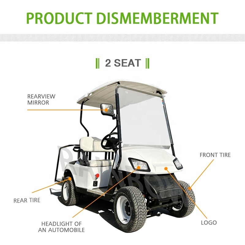 Affordable Club 2 4 6 Seater Chinese Electric Golf Cart Car For Sale 72v Lithium Custom Comfortable 4 Seats Electric Golf Carts