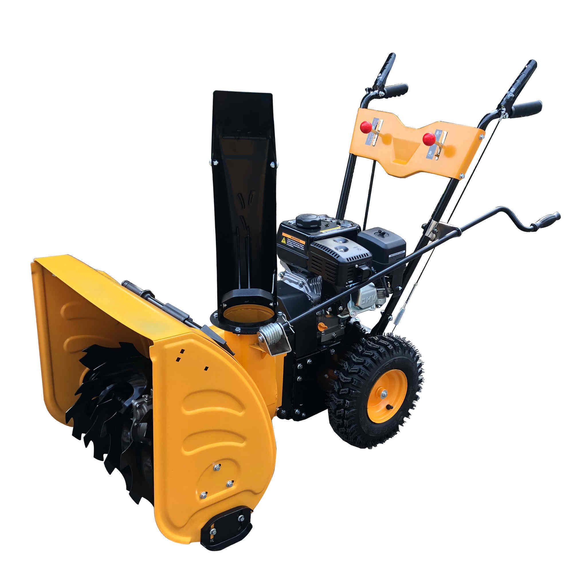 6.5hp tractor front mounted gas snow blower with snowplow