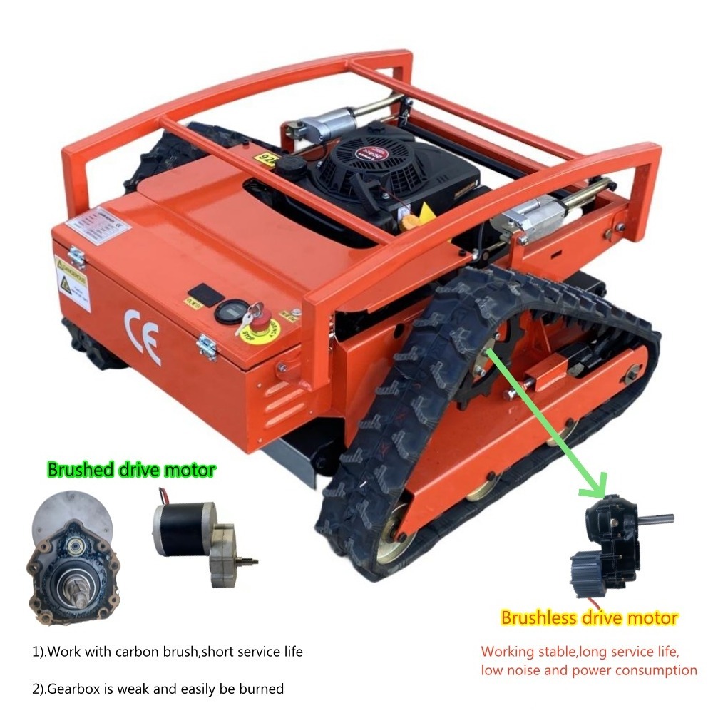 Multi functional Gasoline Automatic Remote Control Slop Lawn Mower Robot Weeding Machine