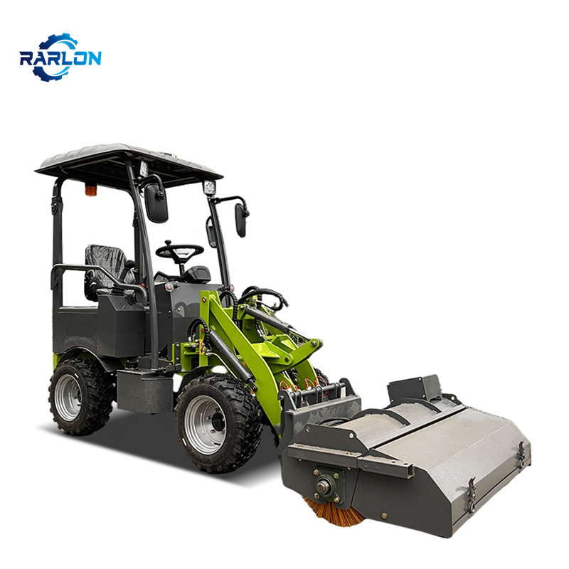 60V Electric compact loader 400kg rated load mini small electric wheel loader