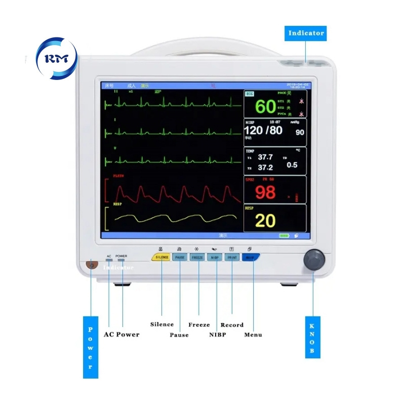 Hospital Equipment Multi-Parameter Patient Monitor for Ambulance Use Equipment