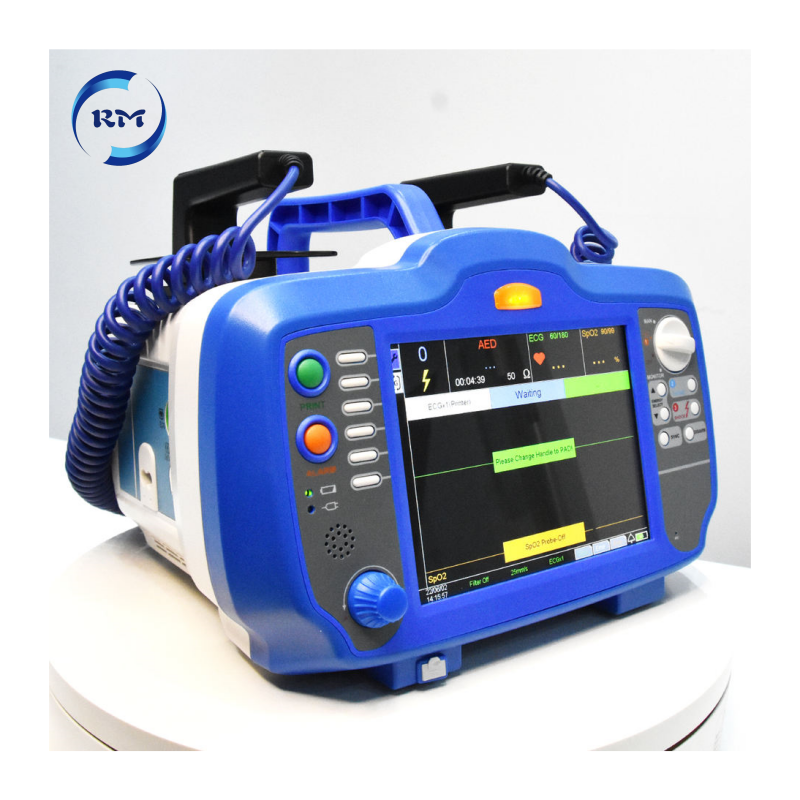 AED Cardiac Biphasic Heart Rate Ecg Aed Machine Defibrillator Portable Automated External Defibrillator