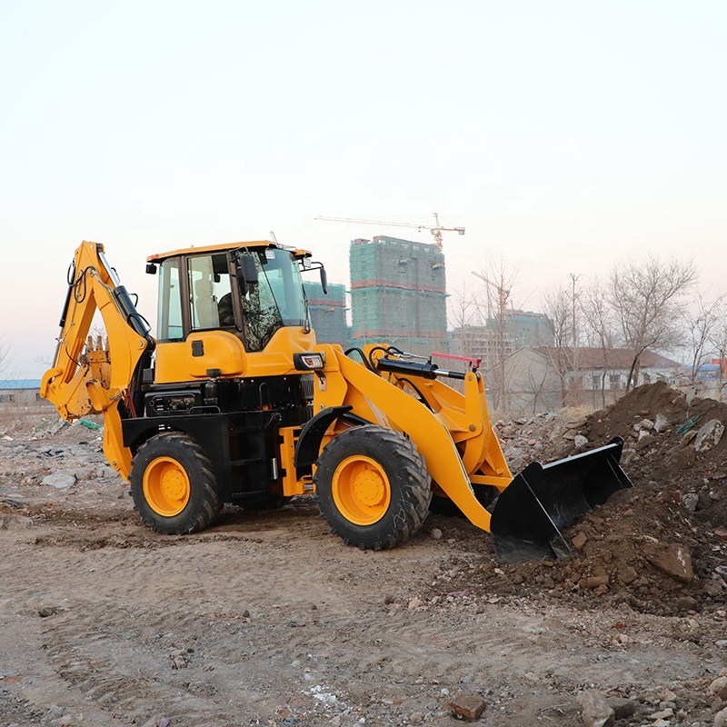 SDRG EURO 5 EPA Chinese 4x4 Small Mini Digger Excavator Backhoe Loader with Price