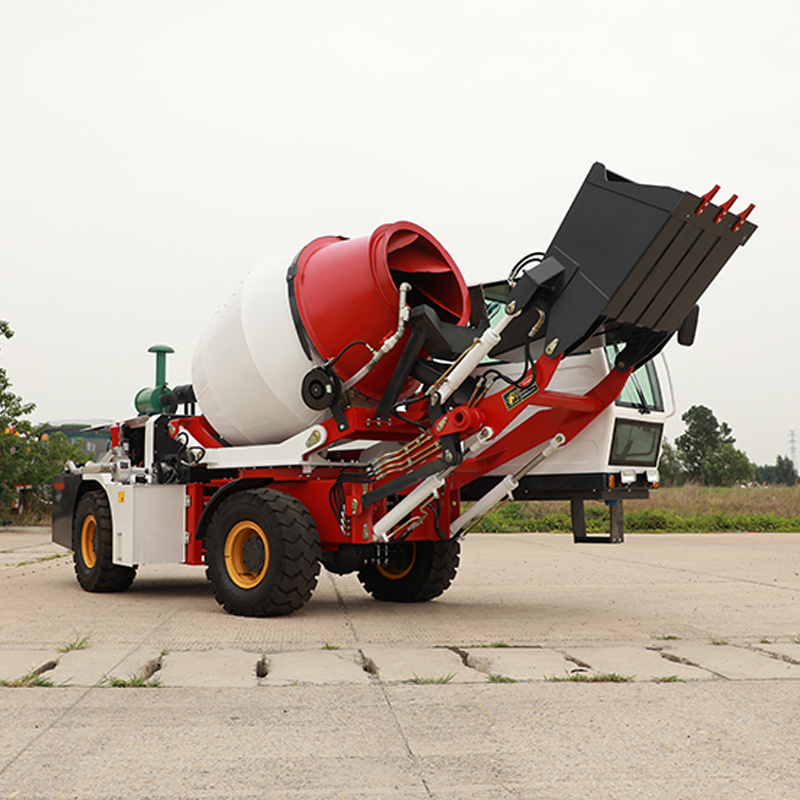 China Manufacturer SAAO concrete mixer trucks  and Self Loading Concrete Mixer Truck